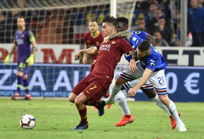 AS Roma vs Sampdoria trận đấu kinh khủng